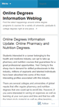 Mobile Screenshot of onlinedegreesinformation.wordpress.com