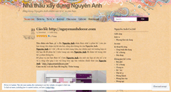 Desktop Screenshot of nguyenanhbmt.wordpress.com