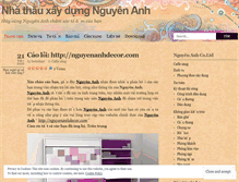 Tablet Screenshot of nguyenanhbmt.wordpress.com