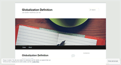 Desktop Screenshot of globalizationdefinition44.wordpress.com