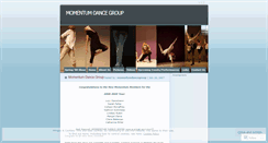 Desktop Screenshot of momentumdancegroup.wordpress.com