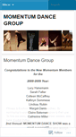 Mobile Screenshot of momentumdancegroup.wordpress.com