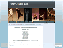 Tablet Screenshot of momentumdancegroup.wordpress.com