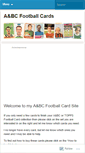 Mobile Screenshot of abcfootballcards.wordpress.com