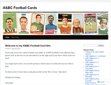 Tablet Screenshot of abcfootballcards.wordpress.com