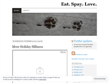 Tablet Screenshot of eatspaylove.wordpress.com