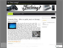 Tablet Screenshot of isthisliving.wordpress.com
