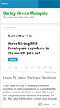 Mobile Screenshot of barleygreenmalaysia.wordpress.com