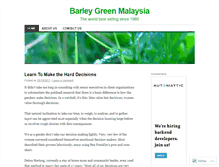 Tablet Screenshot of barleygreenmalaysia.wordpress.com