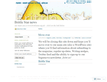 Tablet Screenshot of brittlestarmagazine.wordpress.com