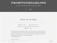 Tablet Screenshot of fromyourdarling.wordpress.com