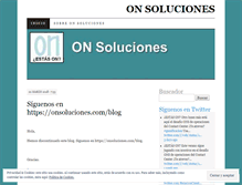 Tablet Screenshot of onsoluciones.wordpress.com