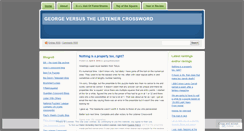 Desktop Screenshot of georgevlistener.wordpress.com