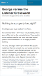 Mobile Screenshot of georgevlistener.wordpress.com