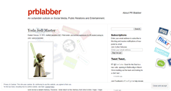 Desktop Screenshot of prblabber.wordpress.com