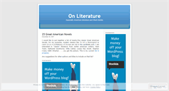 Desktop Screenshot of onliterature.wordpress.com