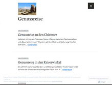 Tablet Screenshot of genussreise.wordpress.com