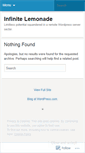 Mobile Screenshot of infinitelemonade.wordpress.com