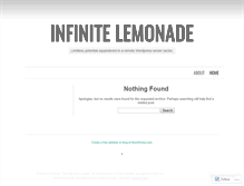 Tablet Screenshot of infinitelemonade.wordpress.com