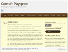 Tablet Screenshot of playwrightsalley.wordpress.com
