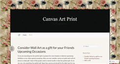 Desktop Screenshot of canvasprintart.wordpress.com