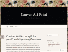 Tablet Screenshot of canvasprintart.wordpress.com
