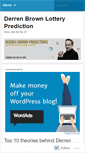 Mobile Screenshot of derrenbrownlotteryprediction.wordpress.com