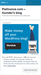Mobile Screenshot of piefinance.wordpress.com