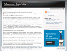 Tablet Screenshot of piefinance.wordpress.com