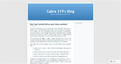 Desktop Screenshot of cabra219.wordpress.com