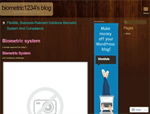 Tablet Screenshot of biometric1234.wordpress.com