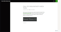 Desktop Screenshot of callofminiinfinityhacktool.wordpress.com