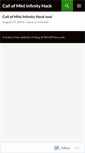 Mobile Screenshot of callofminiinfinityhacktool.wordpress.com