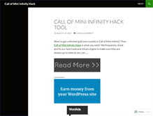 Tablet Screenshot of callofminiinfinityhacktool.wordpress.com