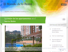 Tablet Screenshot of elmundodelarenta.wordpress.com