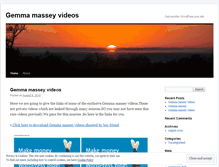 Tablet Screenshot of gemmamasseyvideos.wordpress.com