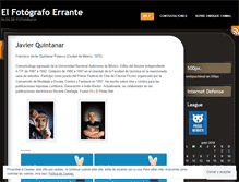 Tablet Screenshot of elfotografoerrante.wordpress.com