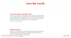 Desktop Screenshot of lovethelovely.wordpress.com