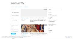 Desktop Screenshot of jabberlope.wordpress.com