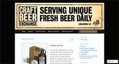 Desktop Screenshot of craftbeerexchange.wordpress.com