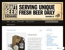 Tablet Screenshot of craftbeerexchange.wordpress.com