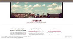 Desktop Screenshot of ajfdesign.wordpress.com