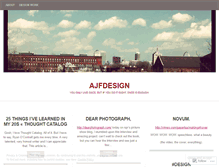Tablet Screenshot of ajfdesign.wordpress.com