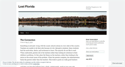Desktop Screenshot of lostflorida.wordpress.com