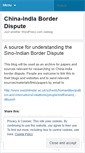 Mobile Screenshot of chinaindiaborderdispute.wordpress.com