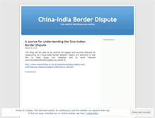 Tablet Screenshot of chinaindiaborderdispute.wordpress.com