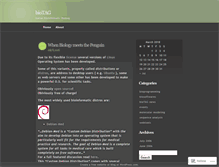 Tablet Screenshot of biotag.wordpress.com