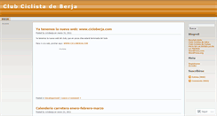 Desktop Screenshot of cicloberja.wordpress.com