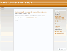 Tablet Screenshot of cicloberja.wordpress.com