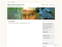 Tablet Screenshot of beethovenhatesyou.wordpress.com